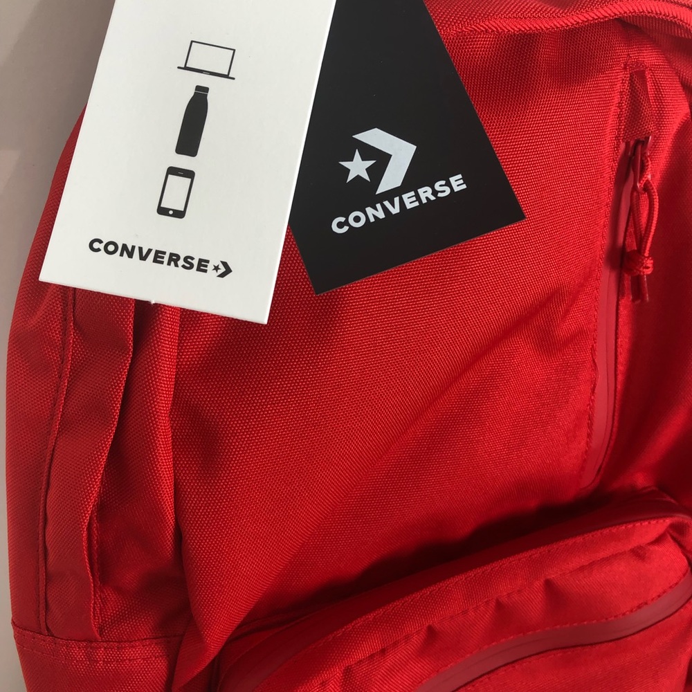 Converse Ctas Unisex All Purpose Backpack/Bag Red - Picture 7 of 8